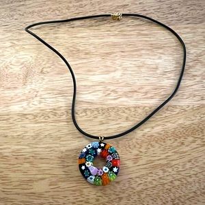 Handmade glass necklace